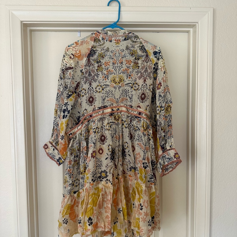 Free People Floral Long Sleeve Dress - Multicolor